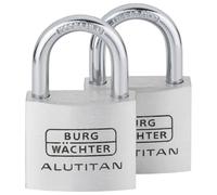 Burg Wächter Candado Duo 770 – Aluminio 6,5 x 22 x 23,5 mm