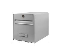 BURG-WÄCHTER Favor buzón normalizado (comprueba la normativa local para asegurarte), de acero galvanizado, con puerta de apertura completa, bloqueo de correo (puerta bloqueada a 120º) 1 puerta, gris
