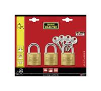Burg-Wächter - Juego candado Llaves Iguales 3x222-30 Blister 3u
