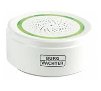 Burg Wächter Noise 2162 - Sistema de Alarma con medición de Temperatura y Humedad, Funciona con Pilas, Color Blanco