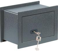 BURG-WÄCHTER PSW 110 K, caja fuerte para empotrar en la pared, color gris, con llave, capacidad de 4,6 litros, fabricada en acero, dimensiones: 305 mm