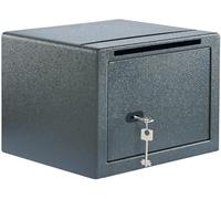 Caja fuerte superficie burg-wächter con llave, ranura, 25.5x35x30 cm