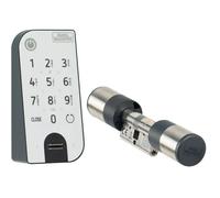 Burg-Wächter secuENTRY easy 7602 Cilindro Electrónico con Teclado de Huellas Dactilares