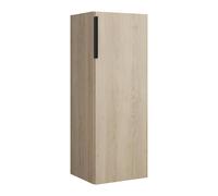 burgbad Eqio armario de media altura 1 puerta, bisagra derecha, 960x350x320mm, UH3525RF3180G0252, Color: Roble decor Cashmere / Roble decor Cashmere, tirador Negro mate G0252