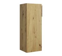 burgbad Eqio armario de media altura 1 puerta, bisagra izquierda, 960x350x320mm, UH3525LF5662G0146, Color: Decoración roble urbano / Decoración roble urbano, tirador cromado G0146