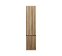 burgbad Lin20 armario alto con 1 puerta y cesto de ropa, bisagra a la izquierda, 400x345x1760mm, HSPG040LF5357, Color: Ceniza Dekor Cappuccino