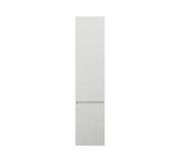 burgbad Lin20 armario alto con 1 puerta y cesto de ropa, bisagra a la izquierda, 400x345x1760mm, HSPG040LF5375, Color: Branco mate