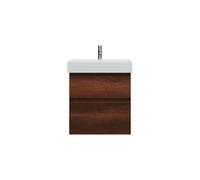 burgbad Lin20 lavabo alto con mueble bajo para lavabo, 2 extraíbles, 630x370x710mm, SGHB063F5359C0001, Color: Decoración de roble oxidado