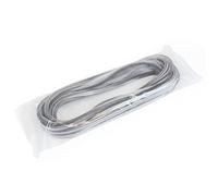 Burlete adhesivo con cepillo de altura 17mm, guardapolvo adhesivo para puertas y ventanas, rollo de 10m, gris, Emuca