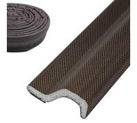 Burlete adhesivo ventana corredera 4 m- aislante térmico puertas y ventanas (30mm x 7mm) tira selladora de espuma PU con recubrimiento de nailon - burletes ventanas y puertas