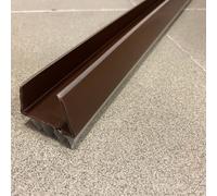 Burlete aislante para puerta de caucho flexible.Color MARRÓN con 4 láminas de PVC gofrado que aseguran una máxima protección y súper aislamiento 100cm. Anti-ruido,anti-polvo,anti-insectos.