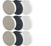 Burlete Bajo Puerta Cinta de espuma for sellado ventanas, autoadhesiva 2M/4M(Black,8M(4Roll))