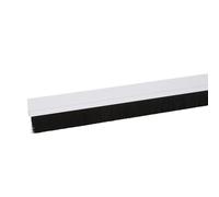 Burlete bajo puerta pvc con cepillo 50 mm x 1 m blanco