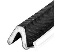 Burlete Bajo Puerta Sello de ventana puerta espuma en forma V 8M(Black)