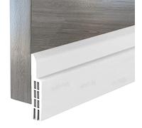 Burlete Bajo Sella Puertas Exterior e Interior, Aislante para Entrada de Agua ypara El Frio, Adhesivo de Silicona Aislamiento Acústico/Prueba de Viento/Anti-bug 1m, Blanco