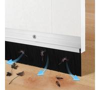 Burlete Cepillo Puerta 6ud, burlete Entrada Aluminio 880mm