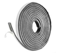 Burlete de 3 metros - Burlete autoadhesivo para puerta a prueba de corrientes de aire, polvo, ruido e insectos - Sellador de bordes de silicona gris para ventanas y puertas correderas