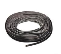 Burlete de puerta abatible de 10 m, 5 mm x 6 mm, sello de pelo para impermeabilización insonorizante, polvo y protección contra insectos