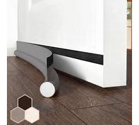 Burlete de puerta autoadhesivo, Retenedor Puerta, para puertas, 94 cm bajo bloqueador de puerta aislable, protección contra la intemperie, insonorizado, junta de puerta inferior, gris 03