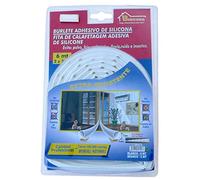 Burlete de Ventana de Silicona y Polipropileno Blanco para Ventana de 6 Metros de Largo delarga duración y Ahorro energético hasta un 40%. de 1 a 7 mm.