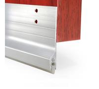 Burlete Inferior de Puerta de Metal, Barrido de Ratones de Aluminio Parabrisas Sellado contra Polvo Tira, Bloqueador Excludor de Corrientes Bajo la Puerta, Tira de Barrido Sellante para Puertas