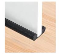 Burlete para la Parte Inferior de la Puerta, burlete de Doble Puerta, Ahorro de energía, Bloqueo de Ruido, Bloqueador de Brisa de Ventana, Puerta más Gruesa，Negro，2 Piezas