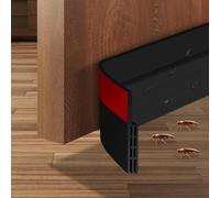 Burlete para puertas, sello de tira para ahorro de energía, instalación rápida y fácil, burlete para parte inferior de puerta, ideal para mantener fuera el frío, 2 pulgadas de ancho x 39 pulgadas de