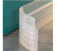 Burlete Puerta Entrad 6 Topes Pared -100×5 cm Silicona Transparente - Autoadhesivo Aislante Frío, Calor, Ruido, Polvo e Insectos - Sella Corrientes de Aire