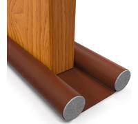 Burlete Puerta Entrada y Bajo Puerta Aislante HOGARLAX, hasta 93cm (Marrón)
