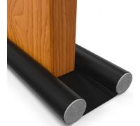 Burlete Puerta Entrada y Bajo Puerta Aislante HOGARLAX, hasta 93cm (Negro)