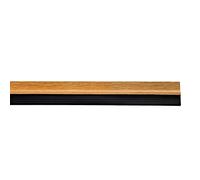 Burlete Puerta PVC Roble con Goma 1 Metro