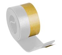 Geko Burlete umbral autoadhesivo de PVC flexible blanco