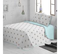 Burrito Blanco | Colcha boutí 129, Agua | para Cama de 150/160 cm (+ Medidas Disponibles) | Colchas Juveniles 150 | Cama Doble 150
