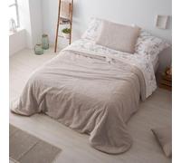Burrito Blanco | Colcha Edredón Borreguillo 100% Poliéster Cama 135 Beige