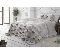 Burrito Blanco | Colcha edredón Invierno con Borreguillo, 429 Gris | para Cama de 150, 160 cm (+ Medidas Disponibles) | Edredones Invierno 150 | Cama Doble 150