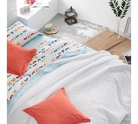Burrito Blanco Colcha Verano Jacquard Pique 100% Poliéster 150x190cm Blanco