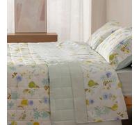 Burrito Blanco | Colchas Boutí | Cama de 90cm. (+Medidas Disponibles) | Diseño 140 | Color Verde (90x190/200cm.)
