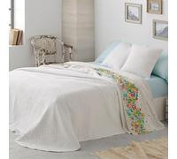 Burrito Blanco | Colchas de Verano 148 Blanco | para Cama de 150/160 cm (+ Medidas Disponibles) | Colchas de Verano 150 | Cama Doble 150