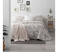 Burrito Blanco | Edredón Comforter | Cama de 90cm. (+Medidas Disponibles) | Diseño 265 | Color Moka (180x270cm.)