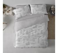 Burrito Blanco | Funda Nórdica Estampada Algodón Mezcla Cama 150-160 Gris