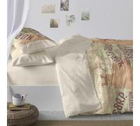 Burrito Blanco | Funda Nórdica Estampada Algodón/Poliéster Cama 200 Tierra