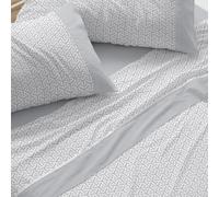 Burrito Blanco | Juego de Sábanas 100% Algodón Cama 135 Gris