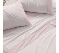 Burrito Blanco | Juego de Sábanas 50% Algodón 50% Poliéster Cama 135 Coral