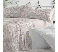 Burrito Blanco | Juego de Sábanas 50% Algodón 50% Poliéster Cama 135 Greige