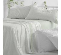 Burrito Blanco | Juego de Sábanas 50% Algodón 50% Poliéster Cama 135 Menta