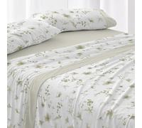Burrito Blanco | Juego de Sábanas 50% Algodón 50% Poliéster Cama 90 Salvia