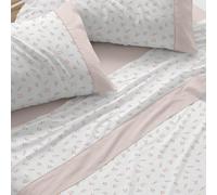 Burrito Blanco | Juego de Sábanas Algodón/Poliéster Cama 150-160 Coral