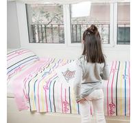 Burrito Blanco | Juego de sábanas Barbie™ | Cama de 90cm. | Diseño Unique 002 | Color Multicolor | 100% Algodón