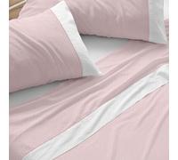 Burrito Blanco | Juego de sábanas | Cama de 105cm. (+Medidas Disponibles) | Diseño 238 | Color Coral (105x190/200cm.)