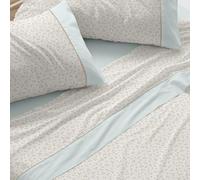 Burrito Blanco | Juego de sábanas | Cama de 150 a 160cm. (+Medidas Disponibles) | Diseño 539 | Color Agua (150-160x190/200cm.)